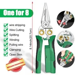 LAOA 8-in-1 Multifunctional Wire Stripping Pliers